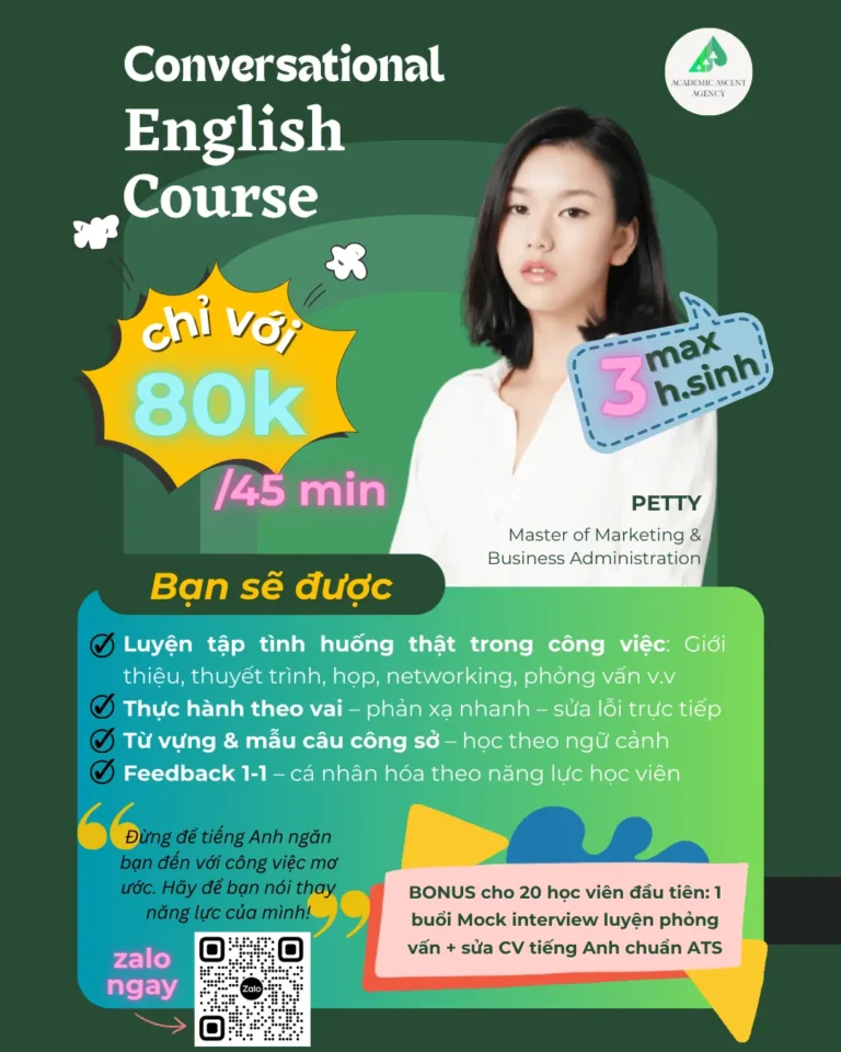 Online Course tiếng anh giao tiếp