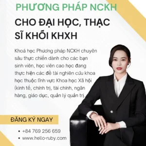 Khóa học thiết kế nghiên cứu và phân tích dữ liệu khối Social science