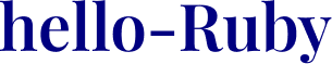 Hello Ruby